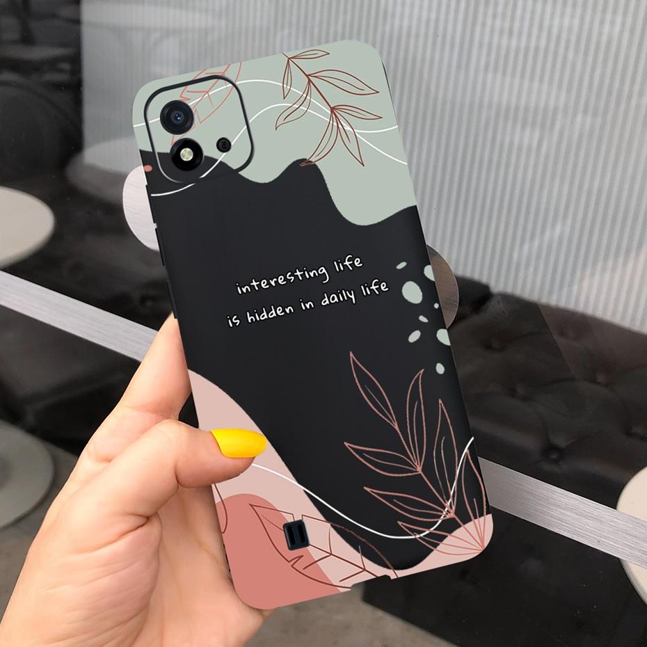 Красивый узор Чехол для телефона Для Realme C11 2021 C 11 2020 RMX2185 Макарон Силиконовые Мягкие Чехлы Обложка Для Realme C11 (2021) RMX3231