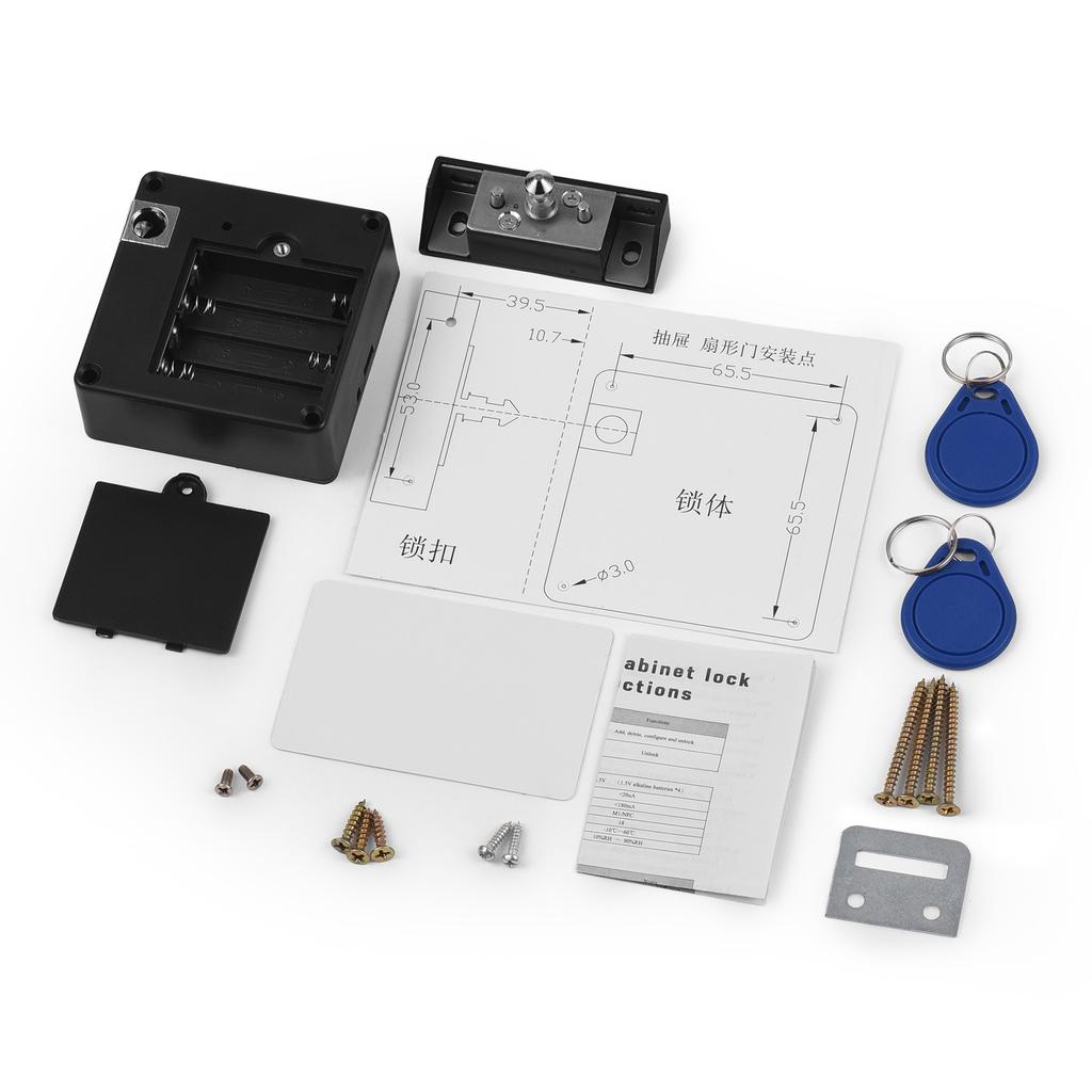 RFID-замок Умный замок для шкафа Универсальный невидимый замок без ключа Программируемый RFID-замок для замены