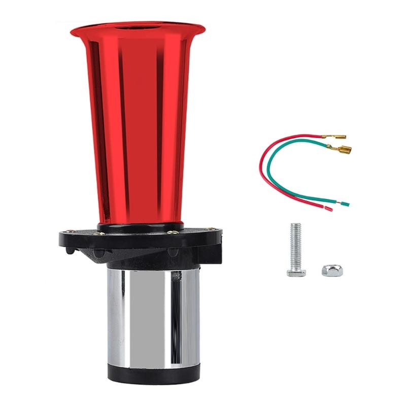Horn Train Horn for Truck/Car Air Horn Chromes Plated Trumpet Super Loud 110dB for 12V Car Truck Motorbike Boats