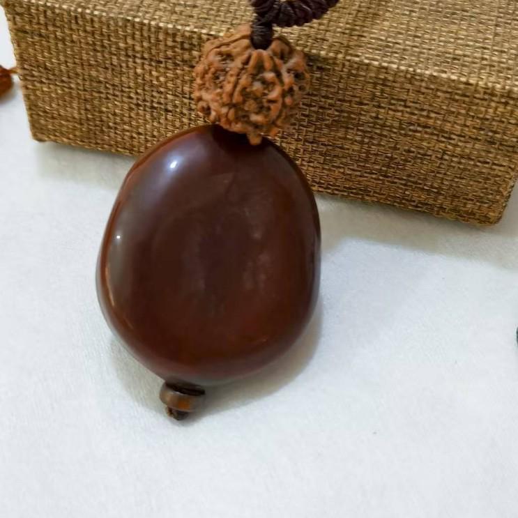 Женская регулируемая длинная цепочка-свитер в ретро этническом стиле с подвеской в виде натурального боба мира