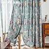 1PC NAPEARL 70-80% Blackout Shading Curtain Printed Floral Curtain Pastoral Style Window Drapes Home Decor