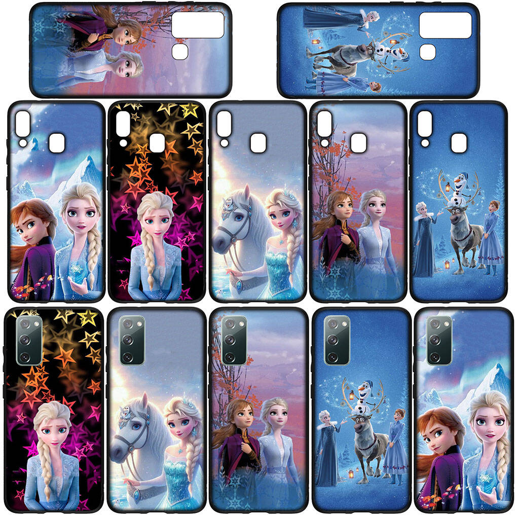 Для Samsung Galaxy S25 S24 S23 S22 Ultra FE Plus A17 A37 A57 A56 A55 A06 A16 A15 A36 A26 A35 A05 A25 A54 A34 Чехол для телефона Прекрасная Эльза Анна Олаф