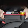 Cross-Mirror Car Seat Gap Storage Box with Ambient Light & Multifunction Charging