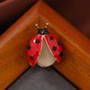Charming Ladybug Mini Brooch - Versatile Anti-Exposure Clothing Pin for Collars and More