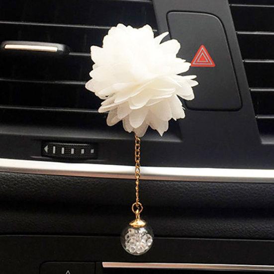 Цветочная цепочка с шариком, подвеска, автомобильный освежитель воздуха, зажим для духов, аромадиффузор