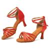 Women Tango Ballroom Latin Waltz Dance Girls Party Shoes High Heeled 7CM