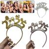 5pcs/set Cosplay Anime Party Headpiece Letter Decor Headwear HAPPY NEW YEAR Headband  Styling Tool