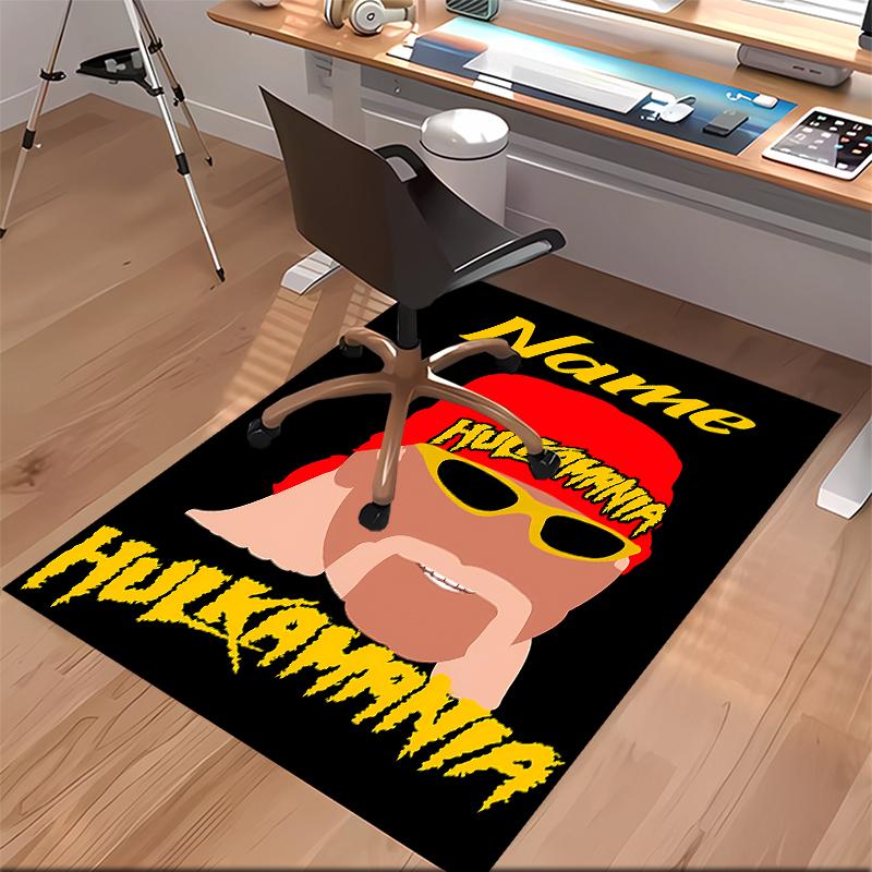 Custom personalization Hulk Hogan Print Area Rug - Soft, Washable Non-Slip Indoor Mat,Living Room,Home&Office Decorative Rug