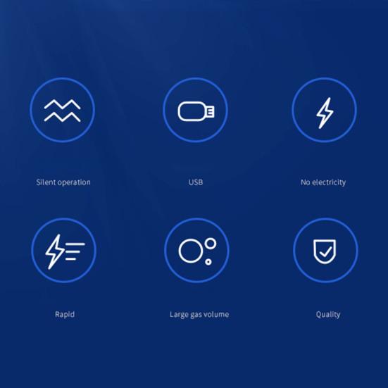 Аквариумный воздушный насос USB Мини кислородный насос для аквариума Портативный бесшумный аэратор Кислородный распылитель с аэрационным камнем для маленьких и средних аквариумов, пруда