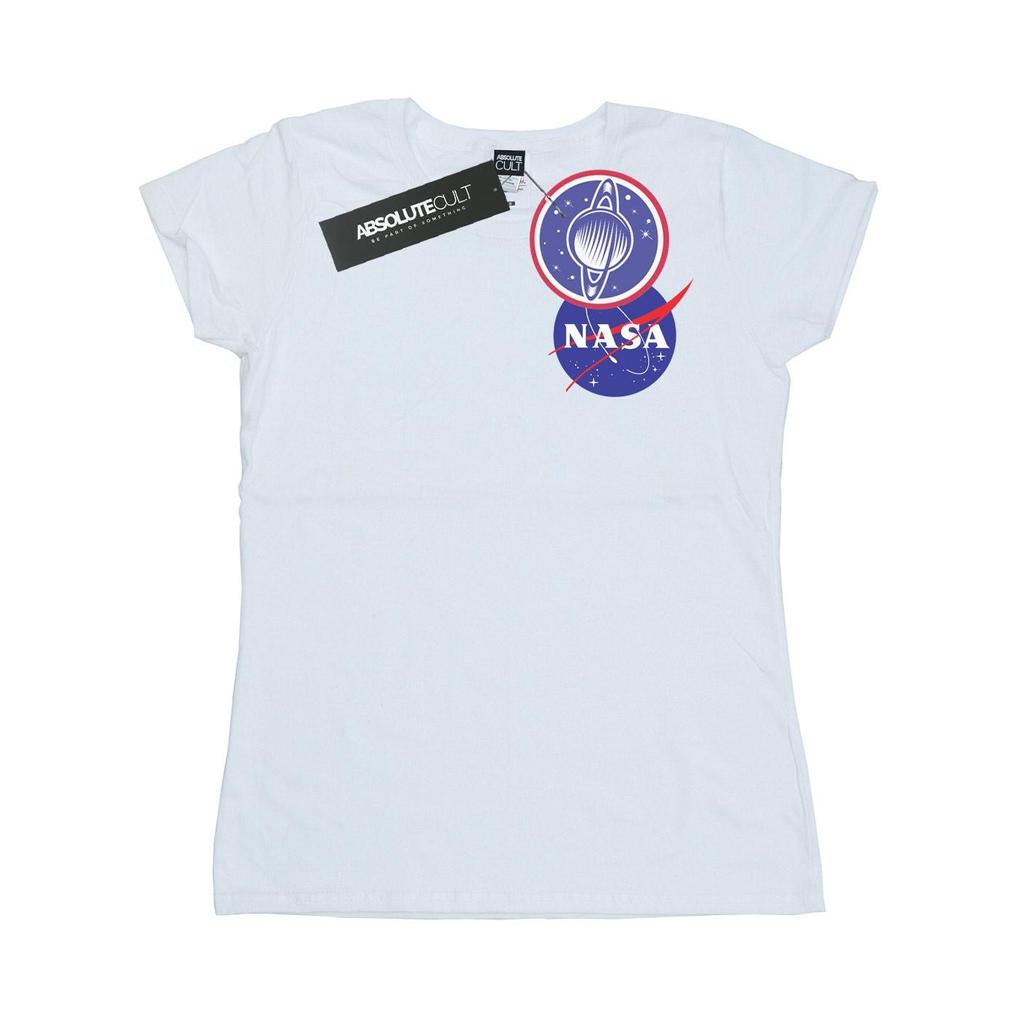 NASA Womens/Ladies Classic Insignia Chest Logo Cotton T-Shirt