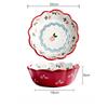 Japanese Style Breakfast Ceramic Bowl Cute Cherry Fruit Salad Bowl Home Dining Dessert Bowl