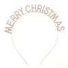 Рождественский подарок Корейский стиль Обруч для волос Счастливого Рождества Повязка на голову Стразы Корона Женские украшения
