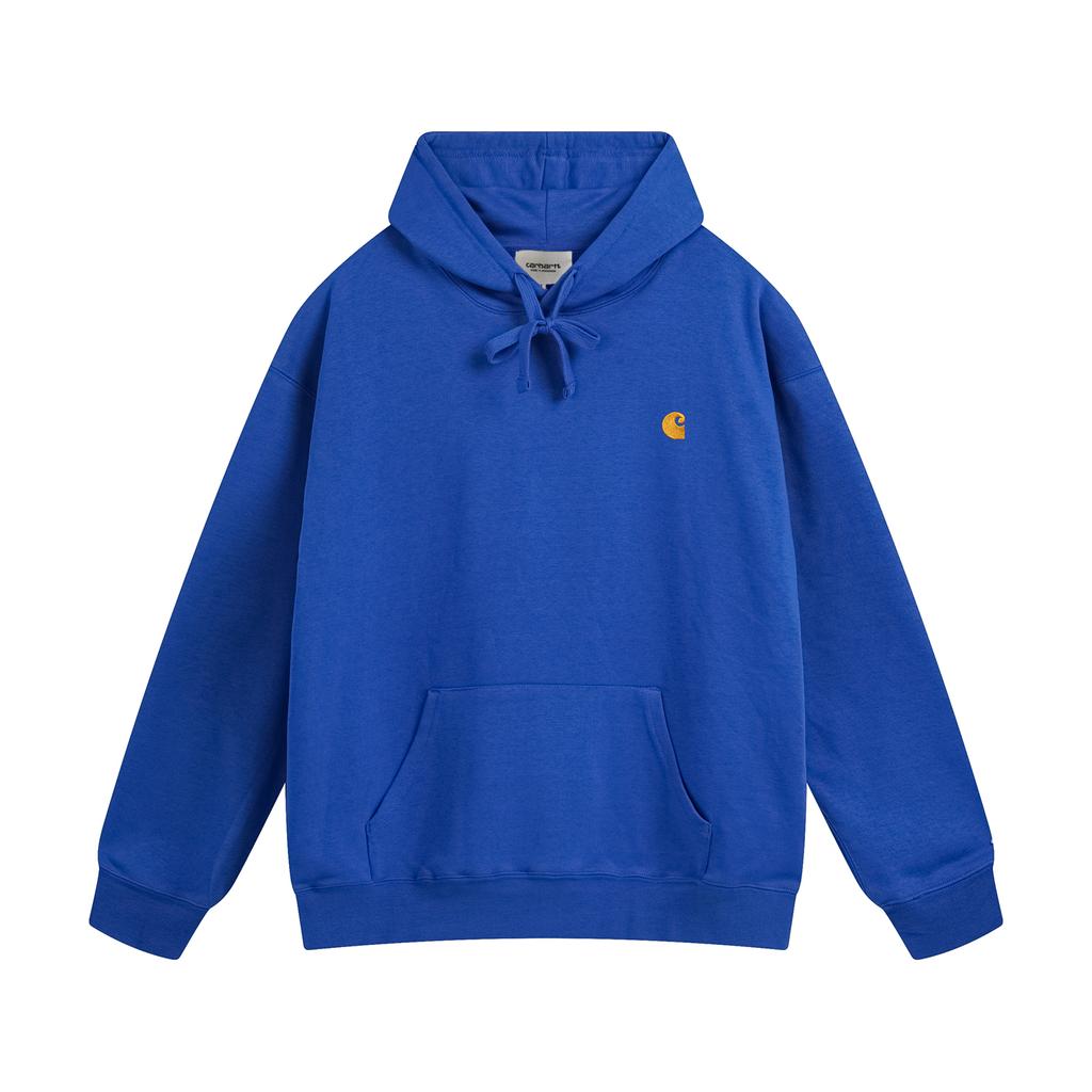 carhartt 2025 Новая весна и осень Тонкая толстовка с капюшоном и вышитым логотипом больших размеров, подходит для пар