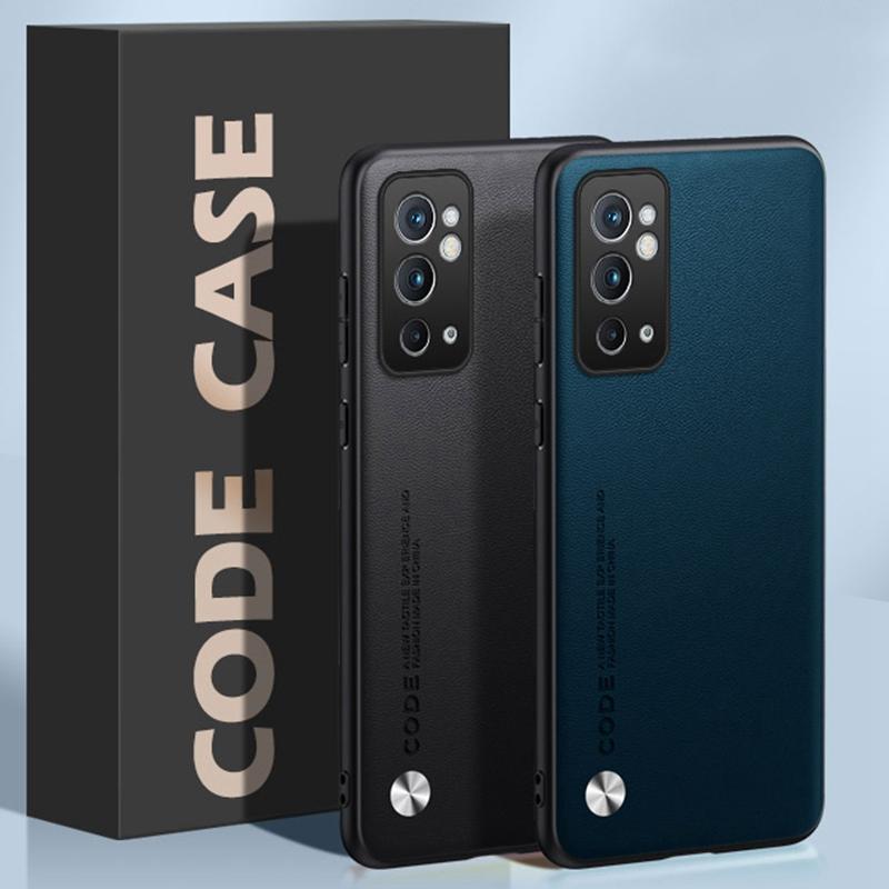 Luxury PU Leather Case For OnePlus 9RT 5G Back Cover Matte Silicone Shockproof Full Protection Phone Case For One Plus 9 RT 9RT