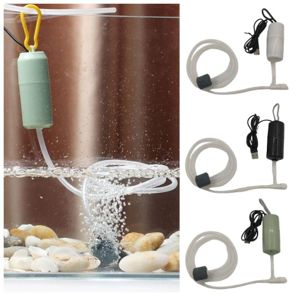 Регулируемый насос для аквариума с кислородом и воздухом, бесшумный USB-зарядный фильтр для террариума, противоскользящий бесшумный аэратор для аквариума с кислородом