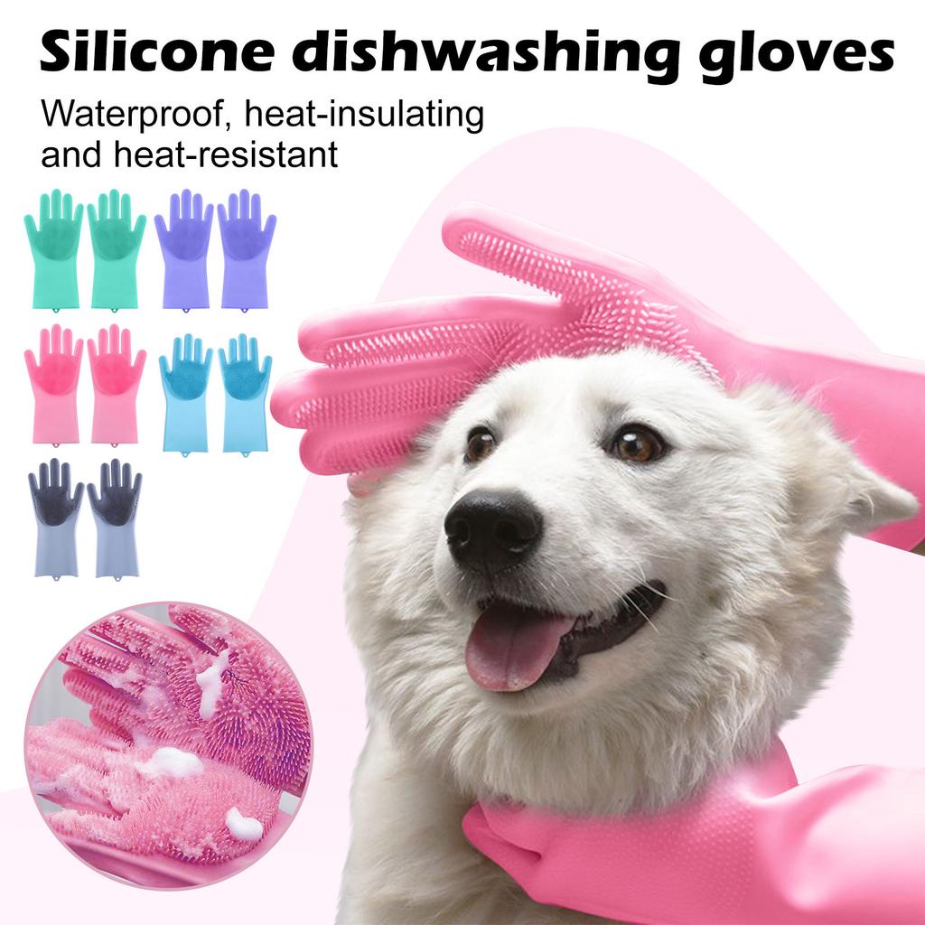 Pet Grooming Kit,Dog Washing Gloves,Dog Bath Brush,Dog Toothbrush Finger,Dog Bath Gloves,Dog Shampoo Brush,Pet Grooming Gloves,Cat Bathing Supplies