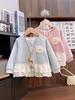 2025 Новое весенне-осеннее пальто принцессы для девочек: Стильный топ для модных малышек