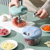 500/900ML Rope Grinder Vegetable Cutter Kitchen Garlic Puller Minced Garlic Chili Fruit Puree Garlic Mixer Rotary Food Processor