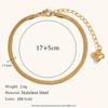 La. Muses Fried Dough Twists Chain Figaro Chain Stainless Steel Women's Bracelet Fashion Waterproof Jewelry Gifts
