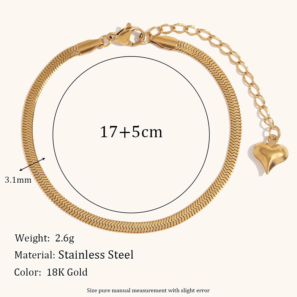 La. Muses Fried Dough Twists Chain Figaro Chain Stainless Steel Women's Bracelet Fashion Waterproof Jewelry Gifts