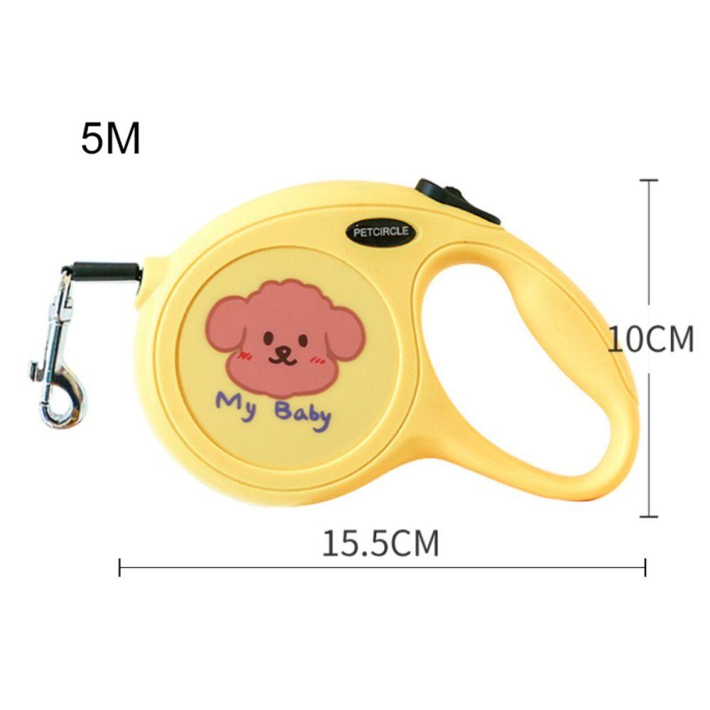Retractable Dog Walking Roulette Collar Durable Traction Rope Chihuahua Nylon Dog Leash Outdoor