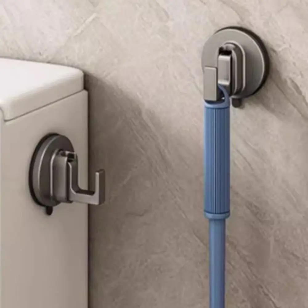 1/2 Pcs Strong Vacuum Shower Hooks Wall Mounted Bathroom Clothes Hanger Suction Cup Hooks