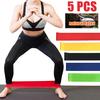 Maijiabao 5 шт. латексные растягивающиеся ленты, комплект для домашнего спортзала, фитнеса, йоги, ремни сопротивления