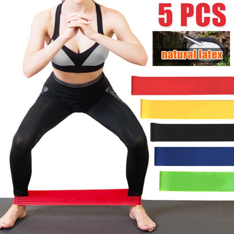 Maijiabao 5 шт. латексные растягивающиеся ленты, комплект для домашнего спортзала, фитнеса, йоги, ремни сопротивления
