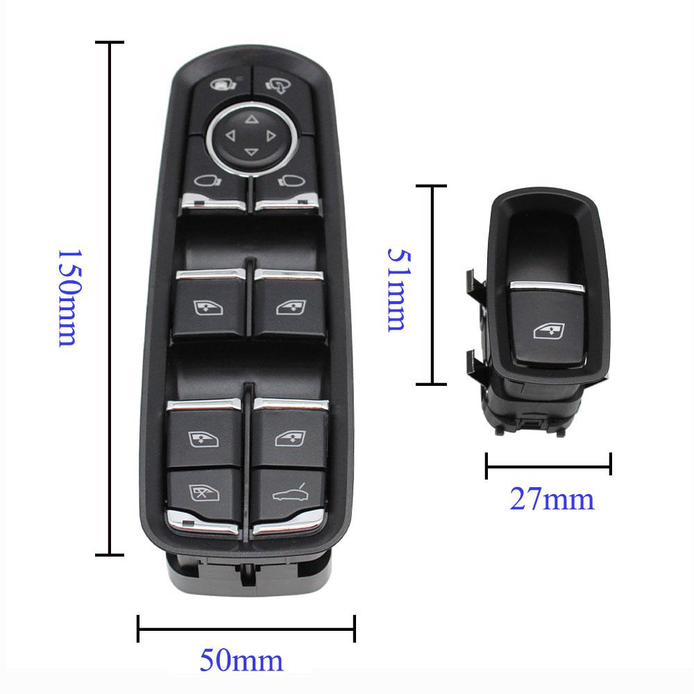 Главный выключатель стеклоподъемника, кнопка управления со стороны пассажира для Porsche Cayenne Panamera Macan