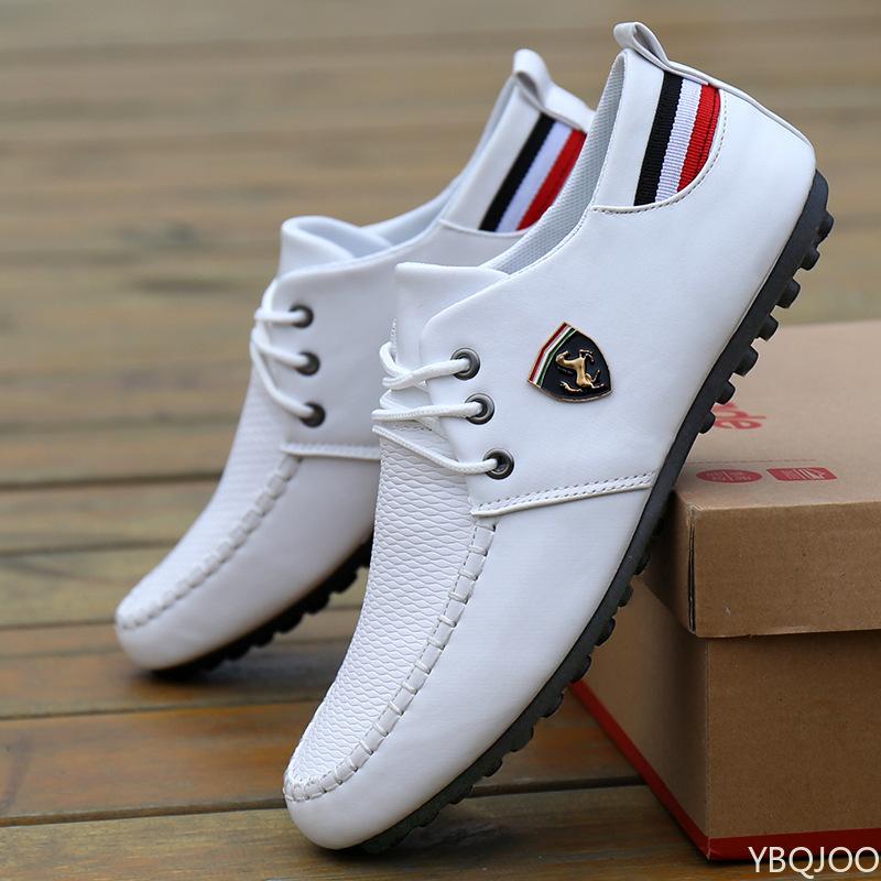 Men'S Casual Sneakers Spring Autumn New Trendy Shoes Breathable Solid Color Shoes Non Slip Men Driving Footwear  Homme