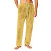 Men's Drawstring Pocket Flannel  Pants Homewear Sleep Pants