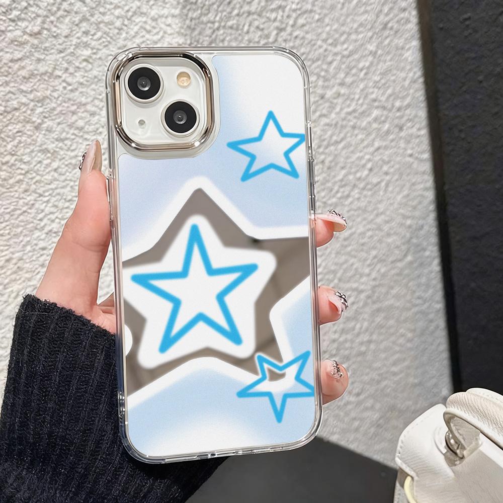 Любовь Зеркало для макияжа Чехол для телефона Для IPhone 17 16 15 14 13 12 11 Pro Max 13 12 Air 17E 16e Ударопрочные Прозрачные Чехлы Coquea