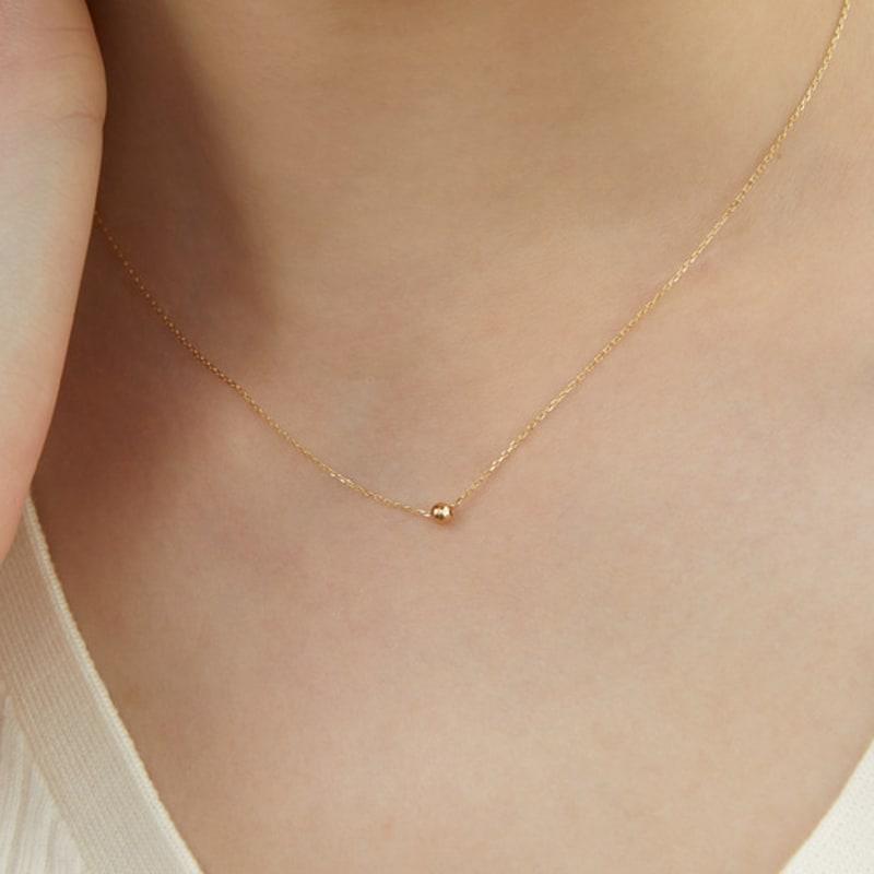 LUNNE 14k Маленькая шариковая цепочка (14-каратное золото) #LFN13
