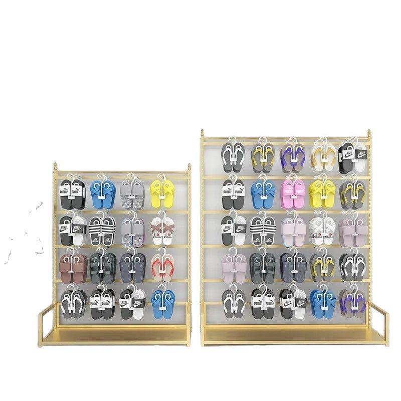 Многоярусная регулируемая стойка-дисплей для тапочек и обуви для супермаркетов и торговых центров