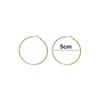 Big Circle Gorgeous Wedding Engagement Drop Dangle Stud Crystal Round Shape Round Hoop Earrings