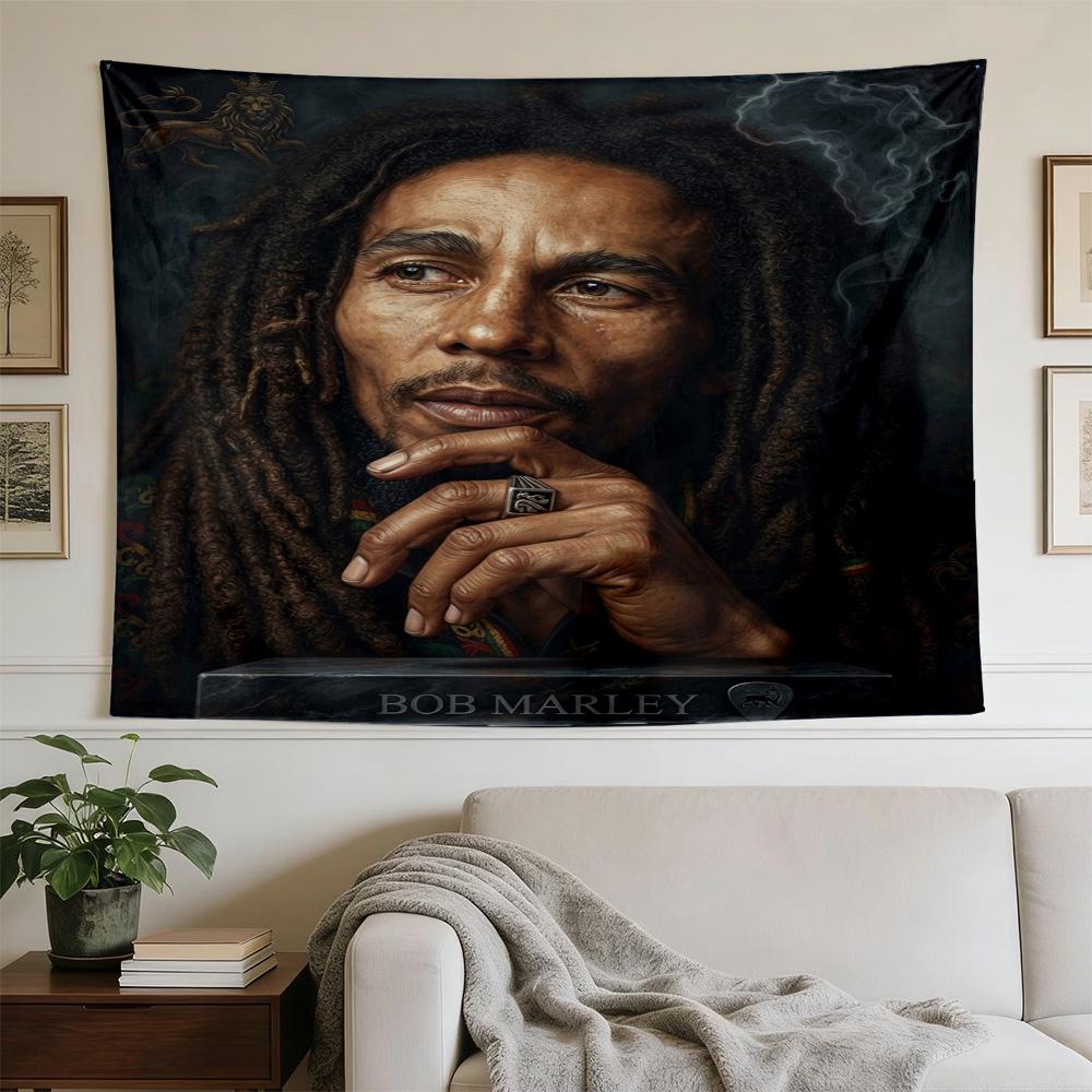 Bob Marley Reggae Legend Lives Versatile Wall Hanging Blanket, Home Backdrop for Wedding, Party and Video Shooting