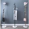 Iron Floor Coat Rack with Marble Accent - Elegant Bedroom Furniture, Storage for Clothes, Caps & Accessories, Metal Shelf