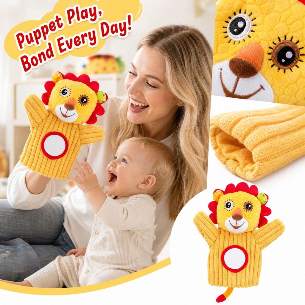 Интерактивная кукла-перчатка животное для детей - Игрушка для родителя и ребенка