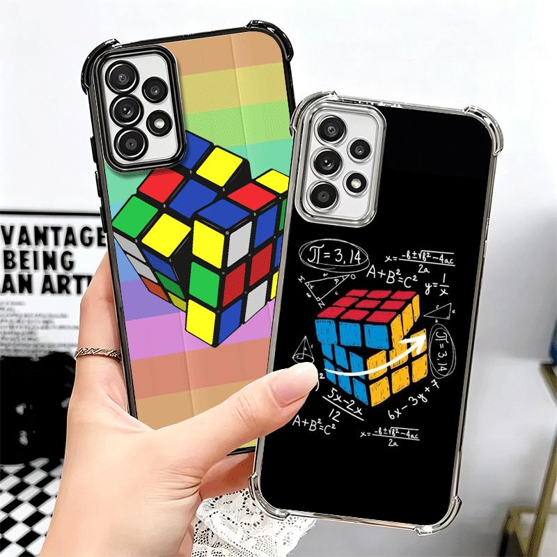 Чехол для телефона с формулами кубика Рубика Spoofs Math для Samsung A17 A27 A07 A37 A57 A16 A56 A15 A55 A14 A54 A13 A53 A26 A36 A25 A35 A