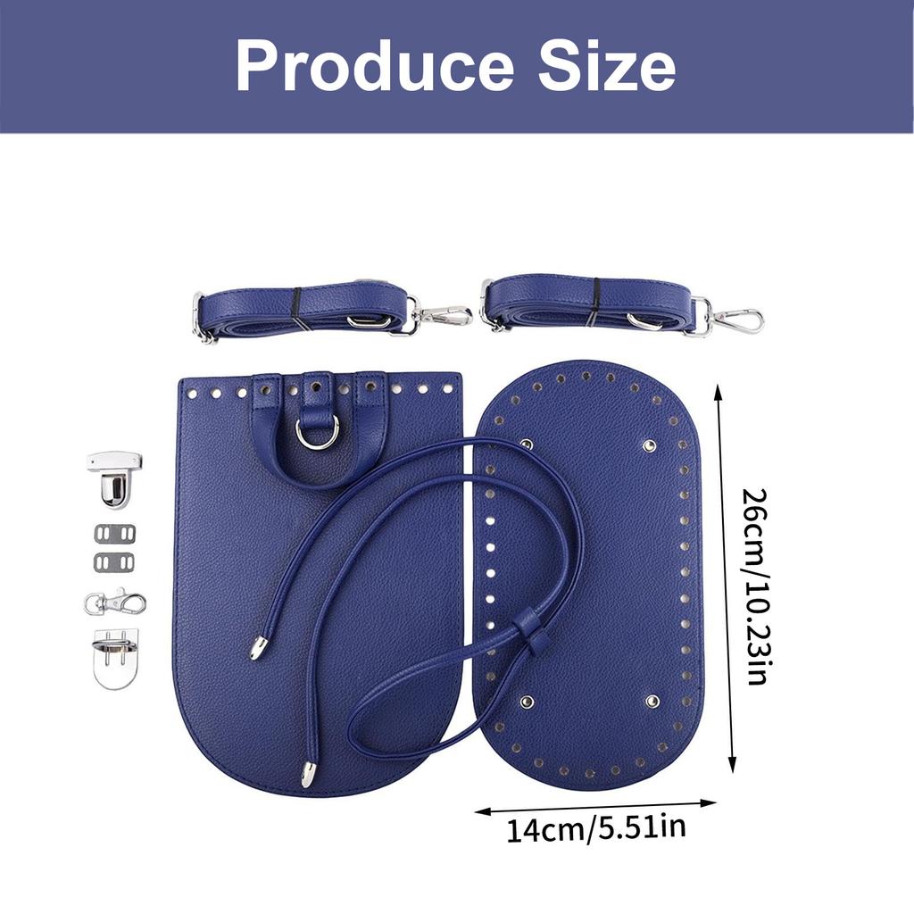 Наборы для изготовления рюкзаков из ПУ кожи Ручная работа Вязание крючком Набор для вязания сумки с ремнями для сумки Аксессуары для сумки для изготовления сумки