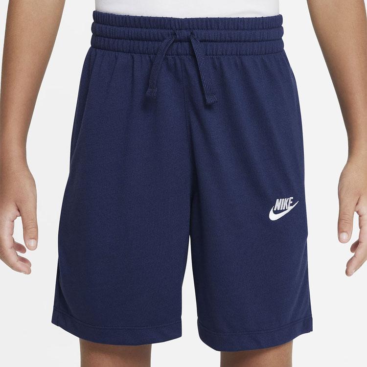 Nike Джерси однотонные с логотипом шнурок детские шорты детские шорты темно-синие DA0806-410