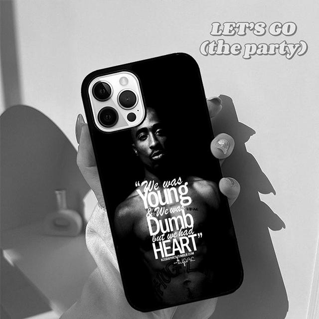 Чехол для телефона Hiphop Rap Singer 2Pac Tupac Shakur для iPhone 17 Air 16 16e 15 12 11 13 14 Pro Max Plus Coque