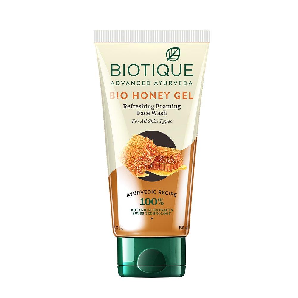Biotique Bio Медовый Гель Освежающее Пенящееся Средство для Умывания Лица, 150 мл И Biotique Bio Медовая Вода Очищающий Тоник, 120 мл