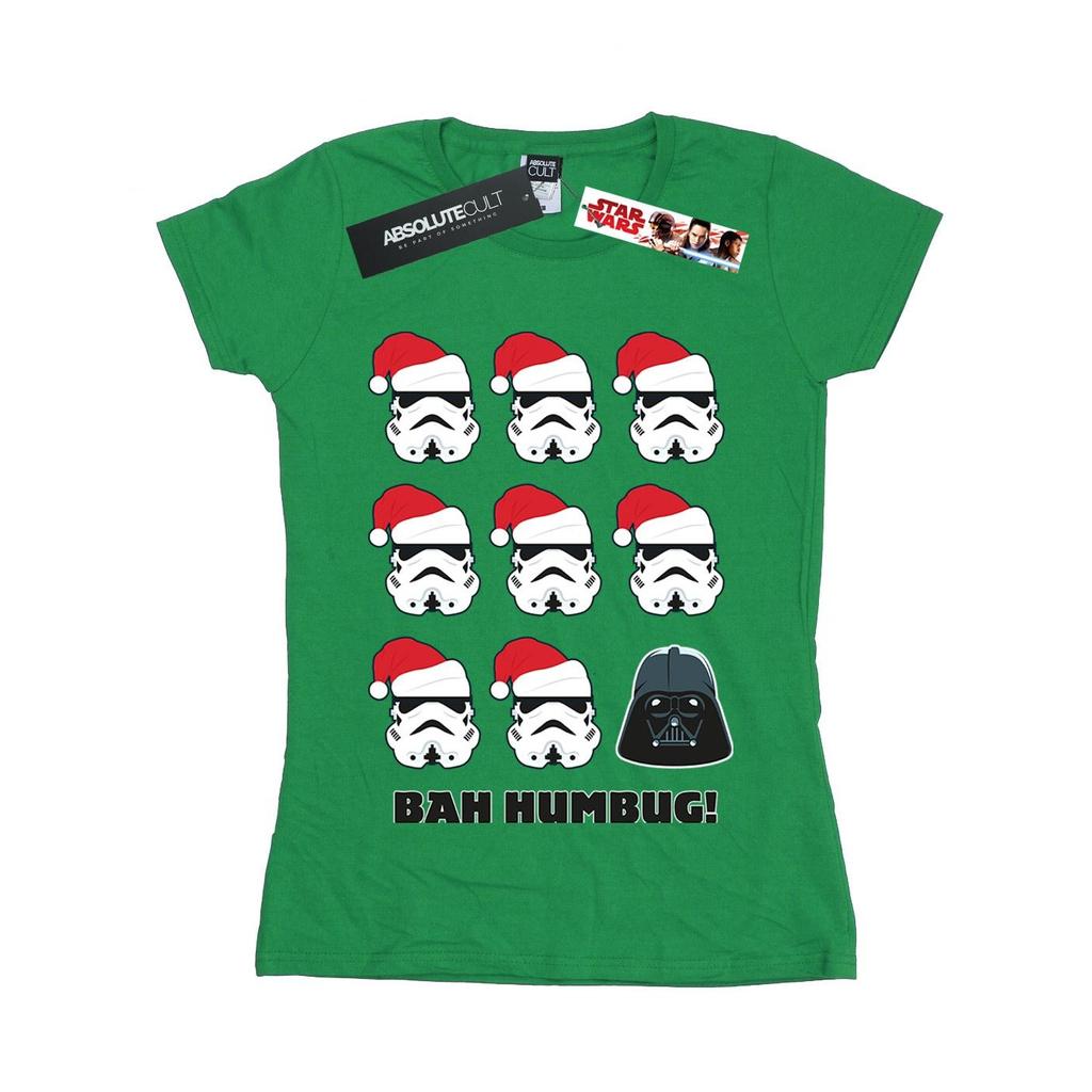 STAR WARS Женская хлопковая рождественская футболка "Humbug"