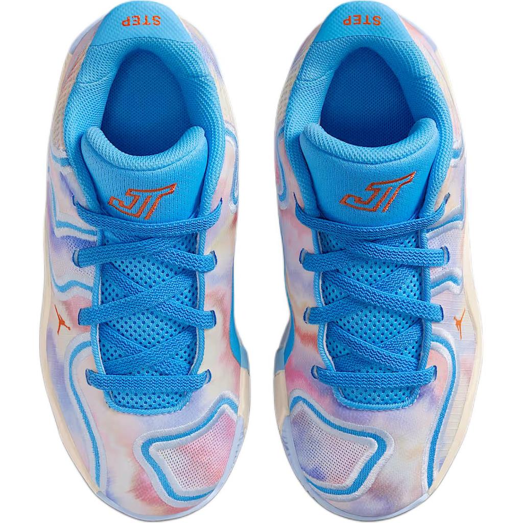 Air Jordan Tatum 3 PS Tie Dye Kids Sneakers Blue University-Blue Pale-Ivory HF3137-400
