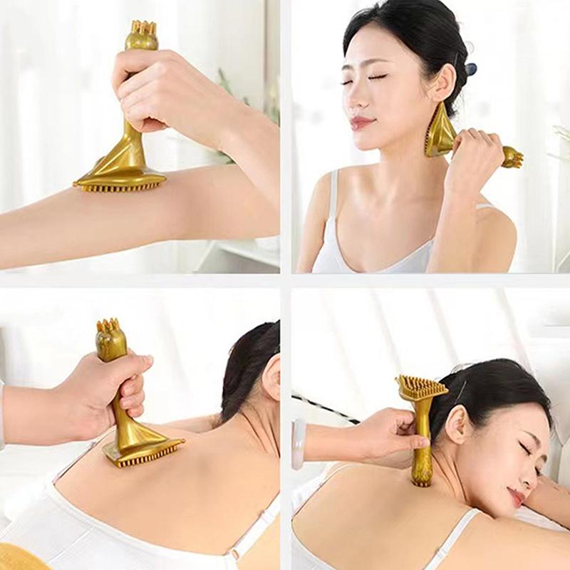 Треугольная массажная меридианная щетка для скребков, многофункциональная скребковая доска для массажа шеи, спины, ног, расслабляющий массаж, инструменты Гуаша