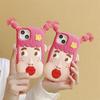 Cartoon 3D Red Lip Ugly Girl Silicone Phone Case for iPhone 14 Pro Max 11 12 13 Pro Max Super Cute Braid Protection Cove