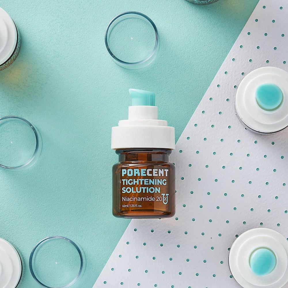 PoreCent Pore Reduction Охлаждающая сыворотка с высокой концентрацией ниацинамида, 20% витамина B3, сжимающая ампула, подтягивающий раствор, 40 мл, 1 шт.