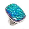 Blue Triplet Opal Handmade 925 Sterling Silver Jewelry Ring Size 6.5 H0R25