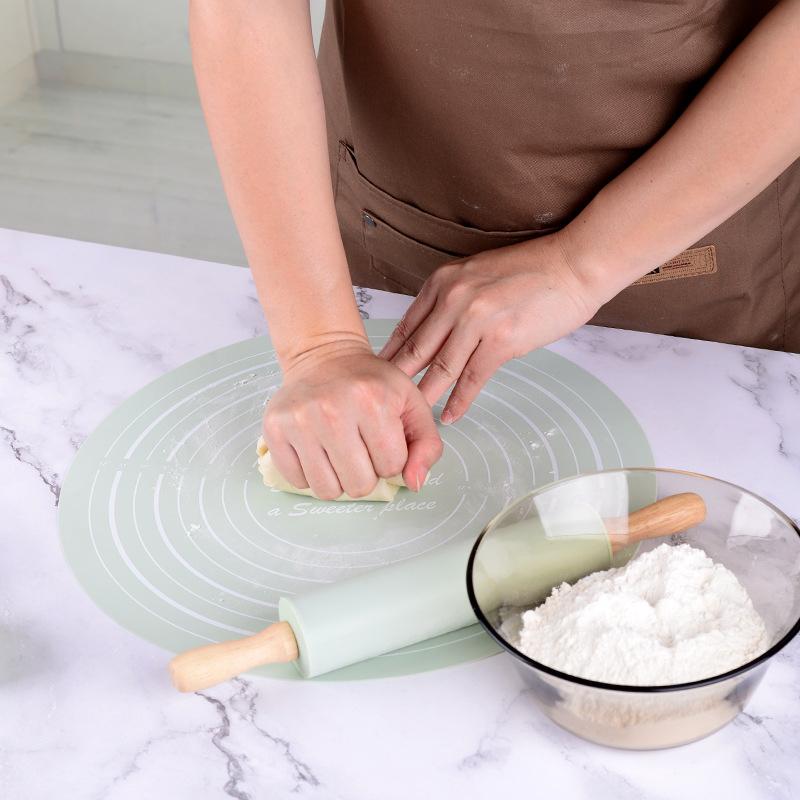 Силиконовый коврик для теста и набор антипригарных скалок, kneading pad, противоскользящие доски для выпечки пиццы, выпечки, хлеба, инструменты для выпечки
